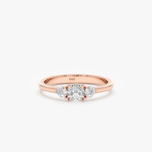 3 Diamond Engagement Ring