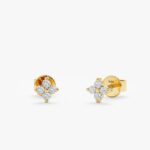 Dainty Diamond Clover Studs