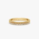 Diamond & Bead Eternity Ring