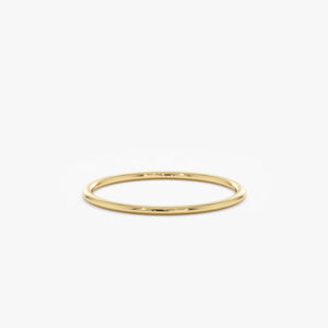 14k Gold Classic Wedding Band - 1 mm