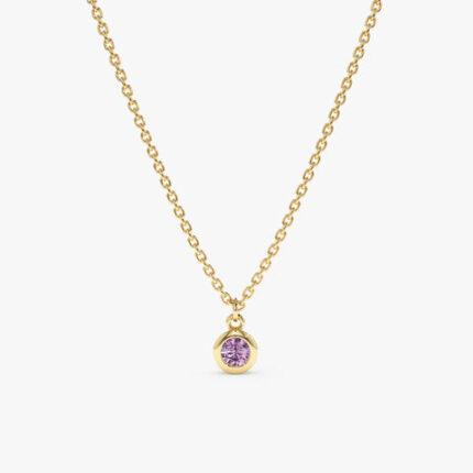 Amethyst Charm Necklace
