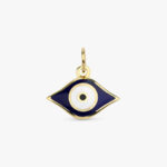 Bold Blue Enamel Evil Eye Charm