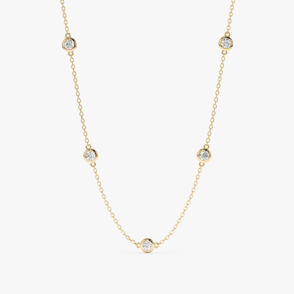 Bold Diamond By The Yard Necklace