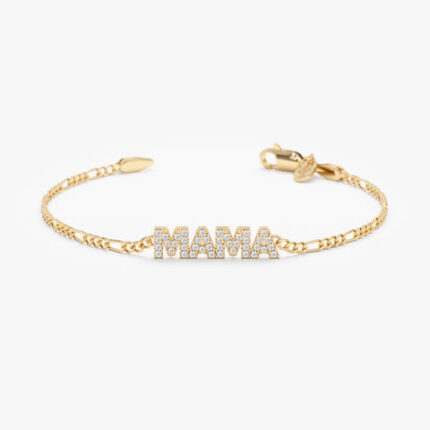 Custom Name Figaro Chain Bracelet