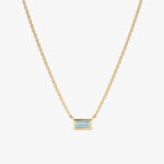 Dainty Aquamarine Necklace