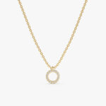 Dainty Circle Of Life Diamond Necklace