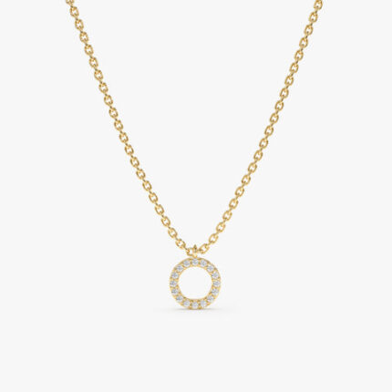 Dainty Circle Of Life Diamond Necklace