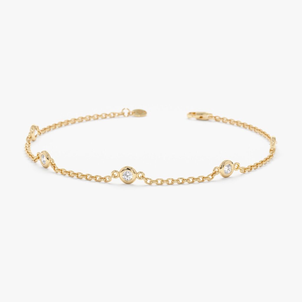 Dainty Diamond By the Yard Bracelet