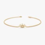 Dainty Diamond Eye Bracelet