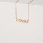 Dainty Diamond Name Necklace