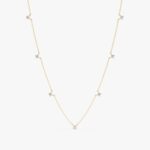 Dainty Diamond Station Necklace