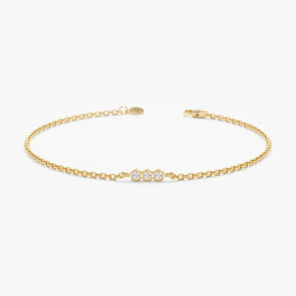 Dainty Diamond Trio Bracelet