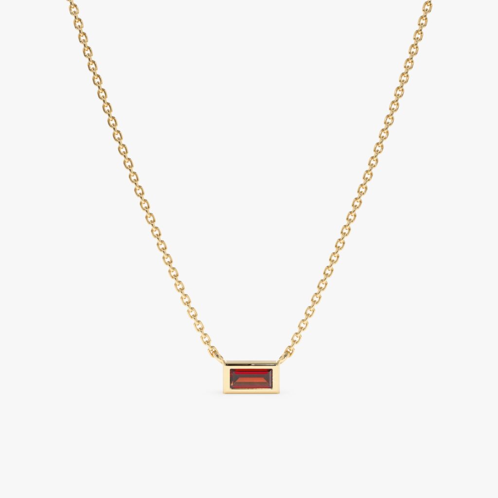 Dainty Garnet Necklace