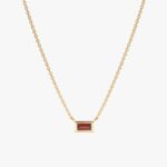 Dainty Garnet Necklace