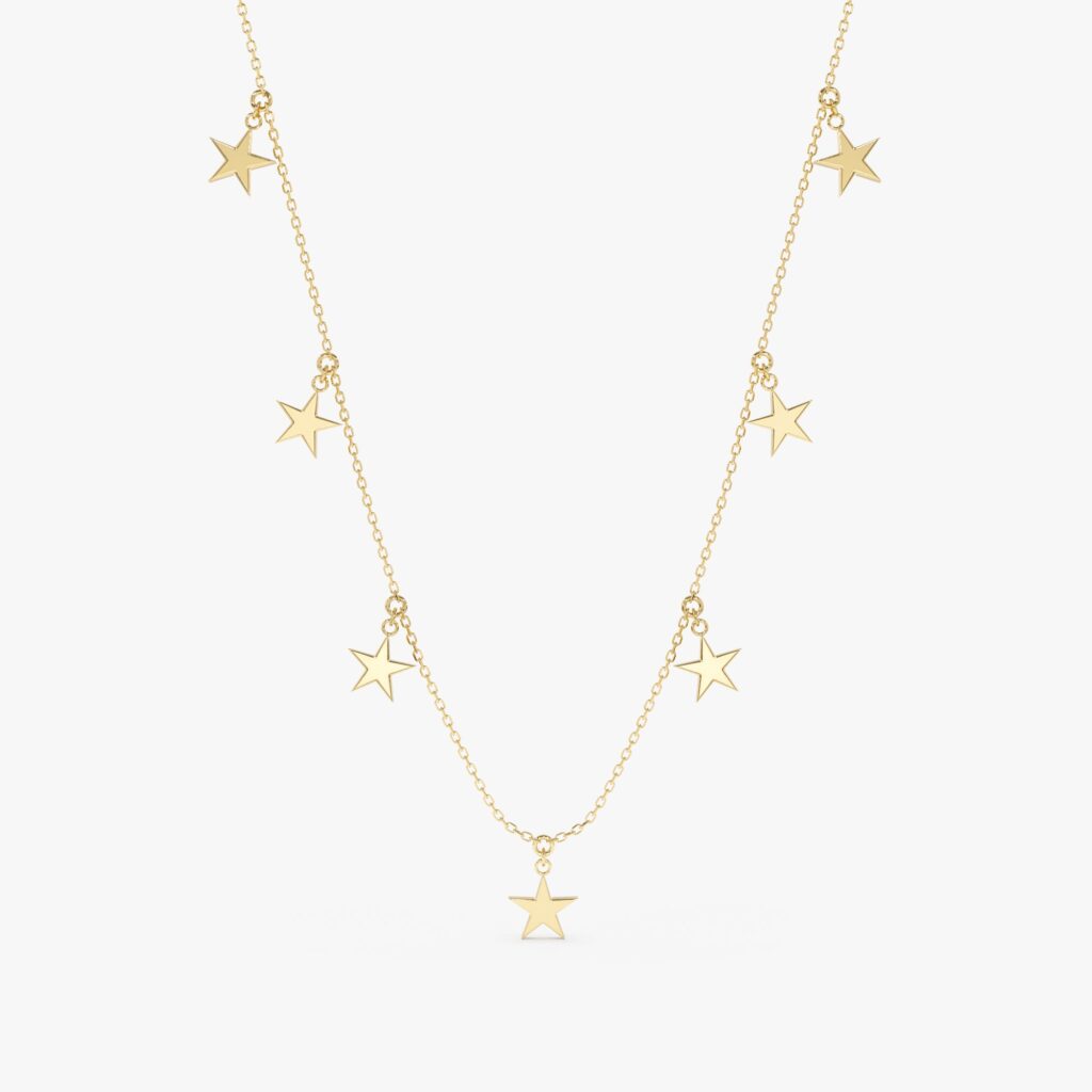 Dainty Star Drop Necklace