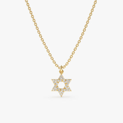 Dainty Star of David Charm Necklace