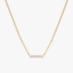 Diamond Bar Necklace