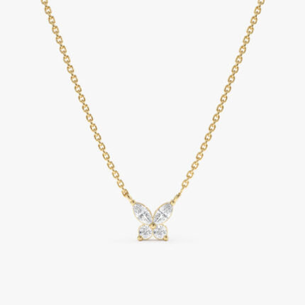 Diamond Butterfly Necklace