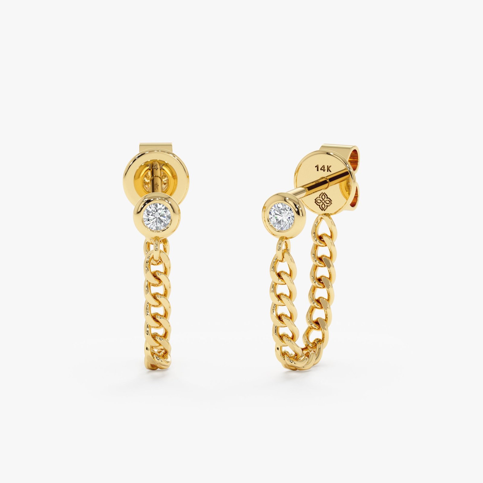 Diamond Chain Earrings