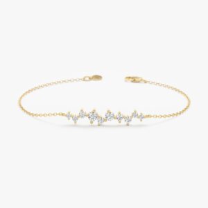 Diamond Cluster Bracelet