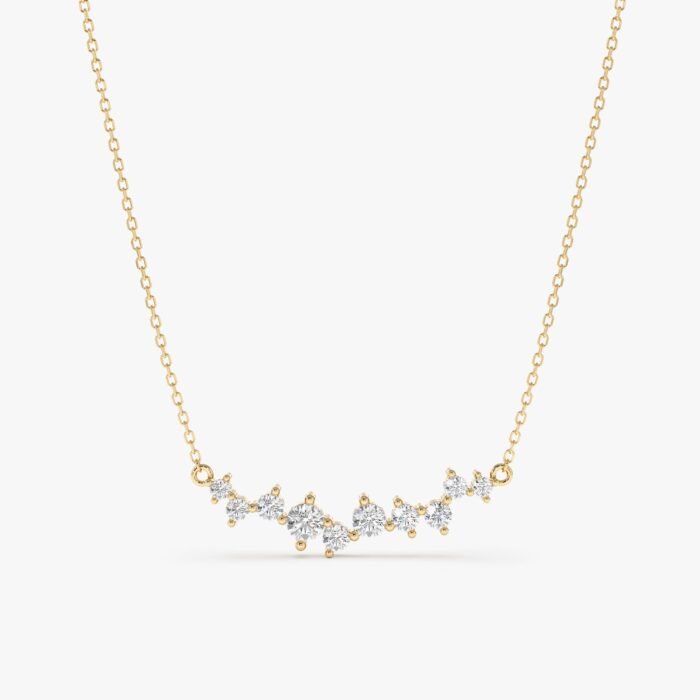 Diamond Cluster Necklace