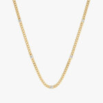 Diamond Cuban Chain Station Necklace