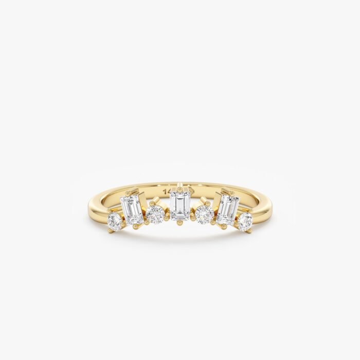 Diamond Curved Nesting Ring