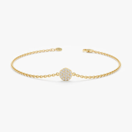 Diamond Disc Bracelet