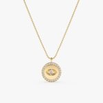 Diamond Eye Medallion with Ball Chain