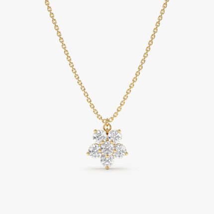 Diamond Flower Necklace