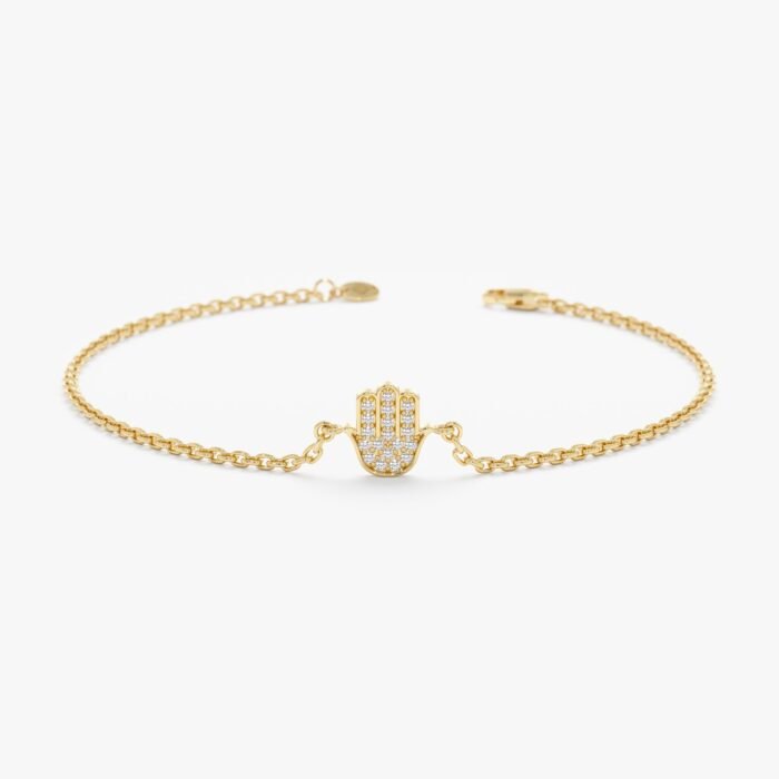 Diamond Hamsa Bracelet