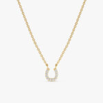 Diamond Horseshoe Necklace