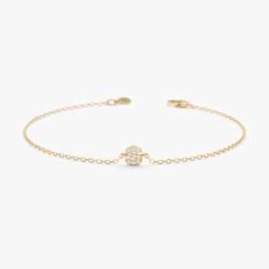 Diamond Initial Bracelet