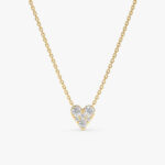 Diamond Inlay Heart Necklace