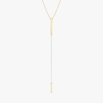 Diamond Lariat Bar Necklace