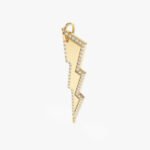 Diamond Lightning Bolt Charm
