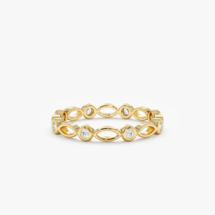 Diamond Marquise Shape Eternity Ring