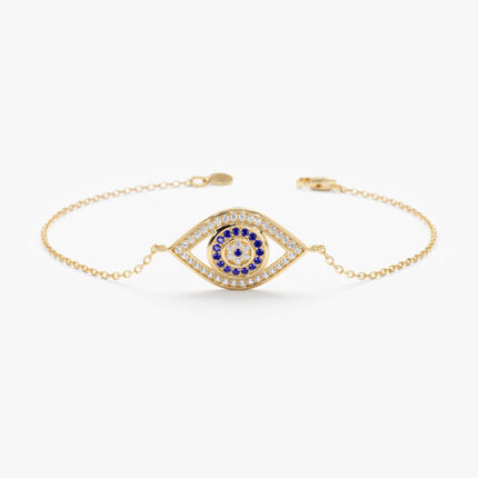 Diamond & Sapphire Lucky Eye Bracelet