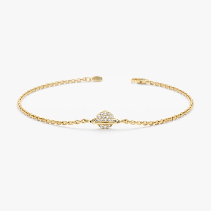 Diamond Saturn Bracelet