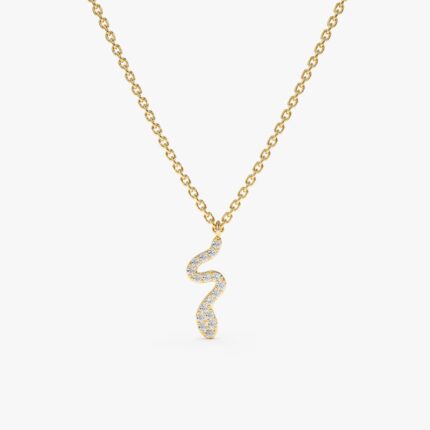 Diamond Snake Necklace