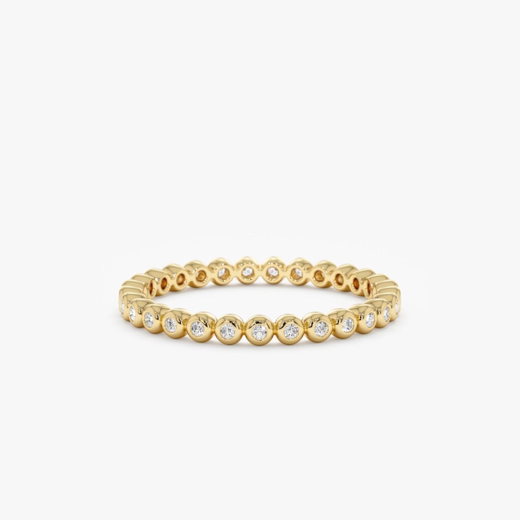 Diamond Solid Gold Eternity Ring