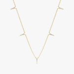 Diamond Spike Station Necklace