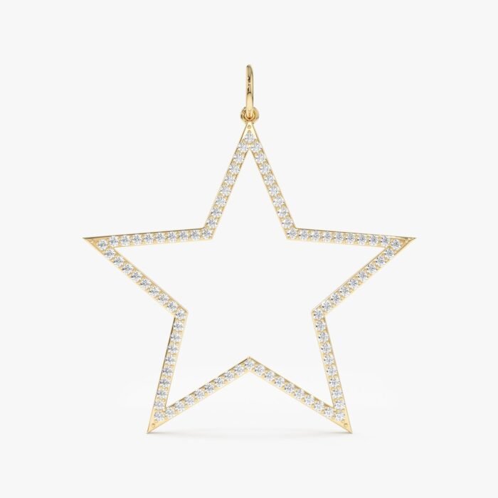Diamond Star Cutout Charm