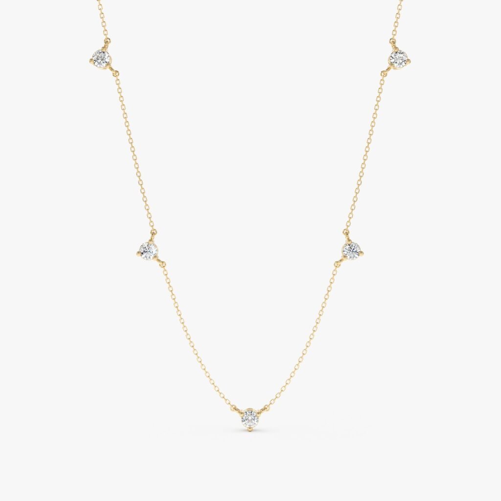 Diamond Station Necklace