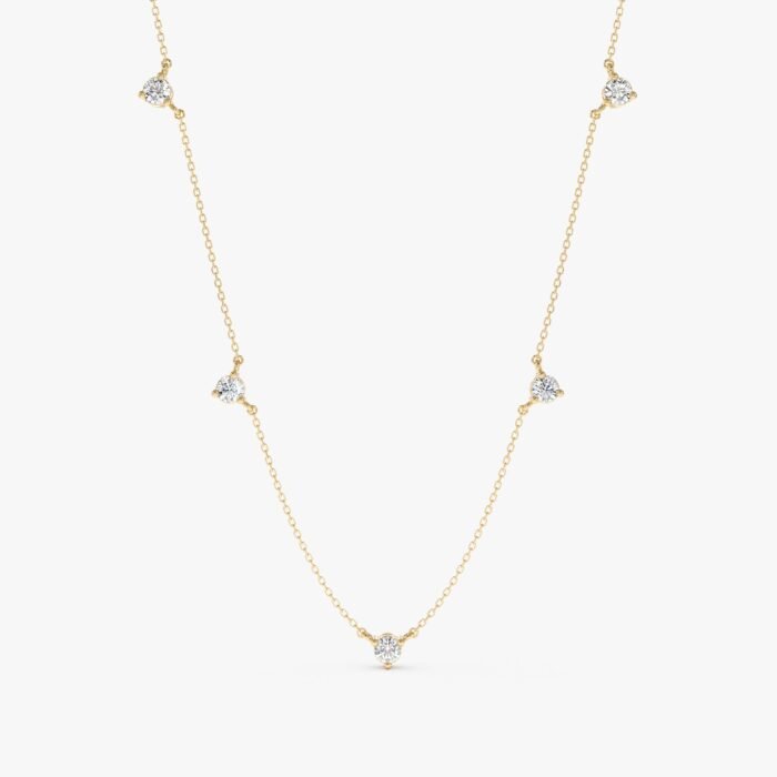 Diamond Station Necklace