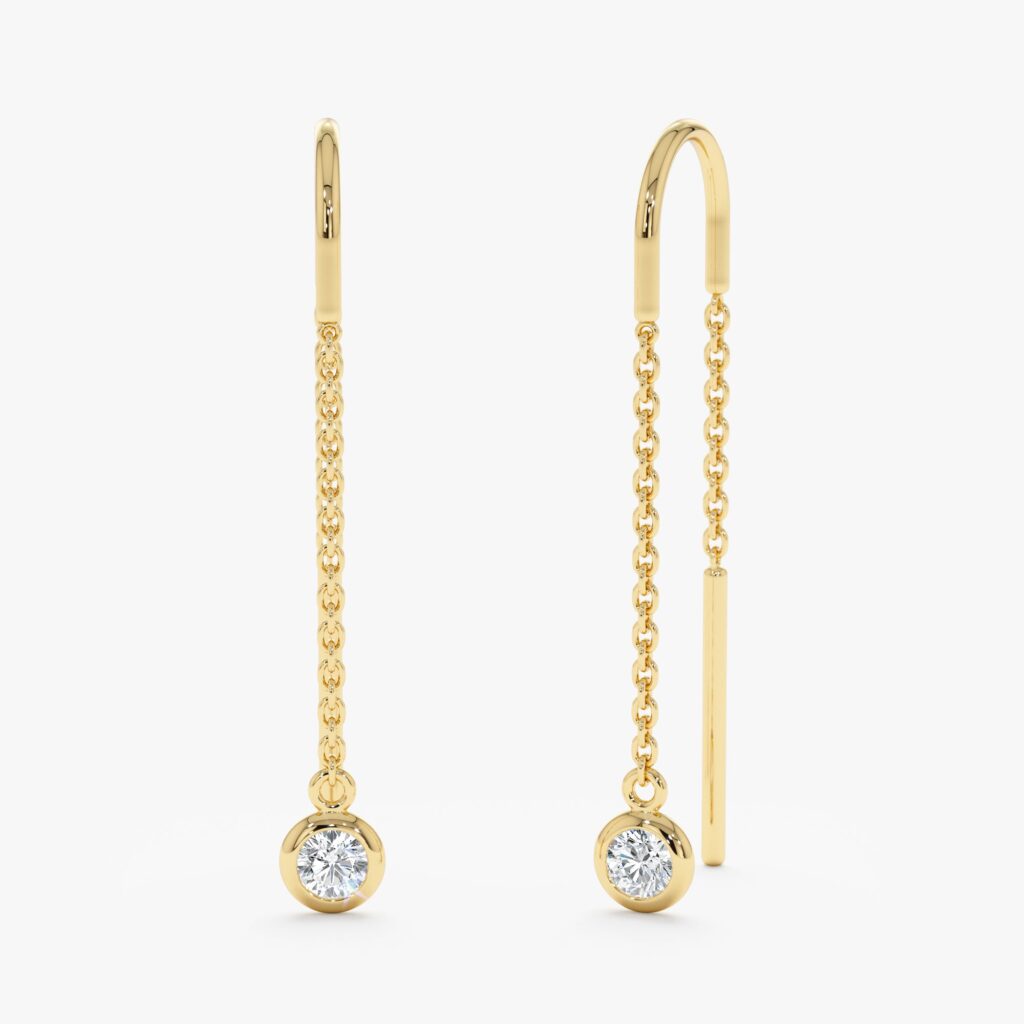 Diamond Threader Earrings