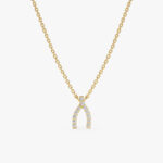 Diamond Wishbone Necklace