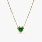 Emerald Heart Necklace