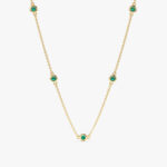 Emerald Station Necklace