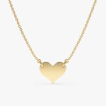 Engravable Heart Necklace Handcrafted